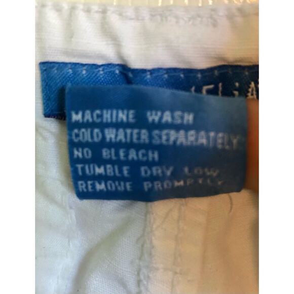 dELiA*s Smarty Pants White Cotton Capri Pants Tie Front - Juniors Size 11 - Picture 5 of 7